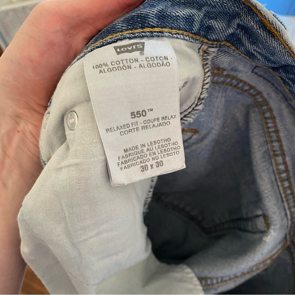 Levi’s 550 Custom Jeans Womens Size 6 Waist 28 Plaid Patchwork Levis Upcycled - Picture 14 of 16